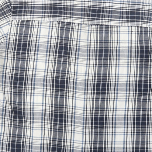 Originals Mens Blue Plaid Cotton  Button-Up Size M Collared Button