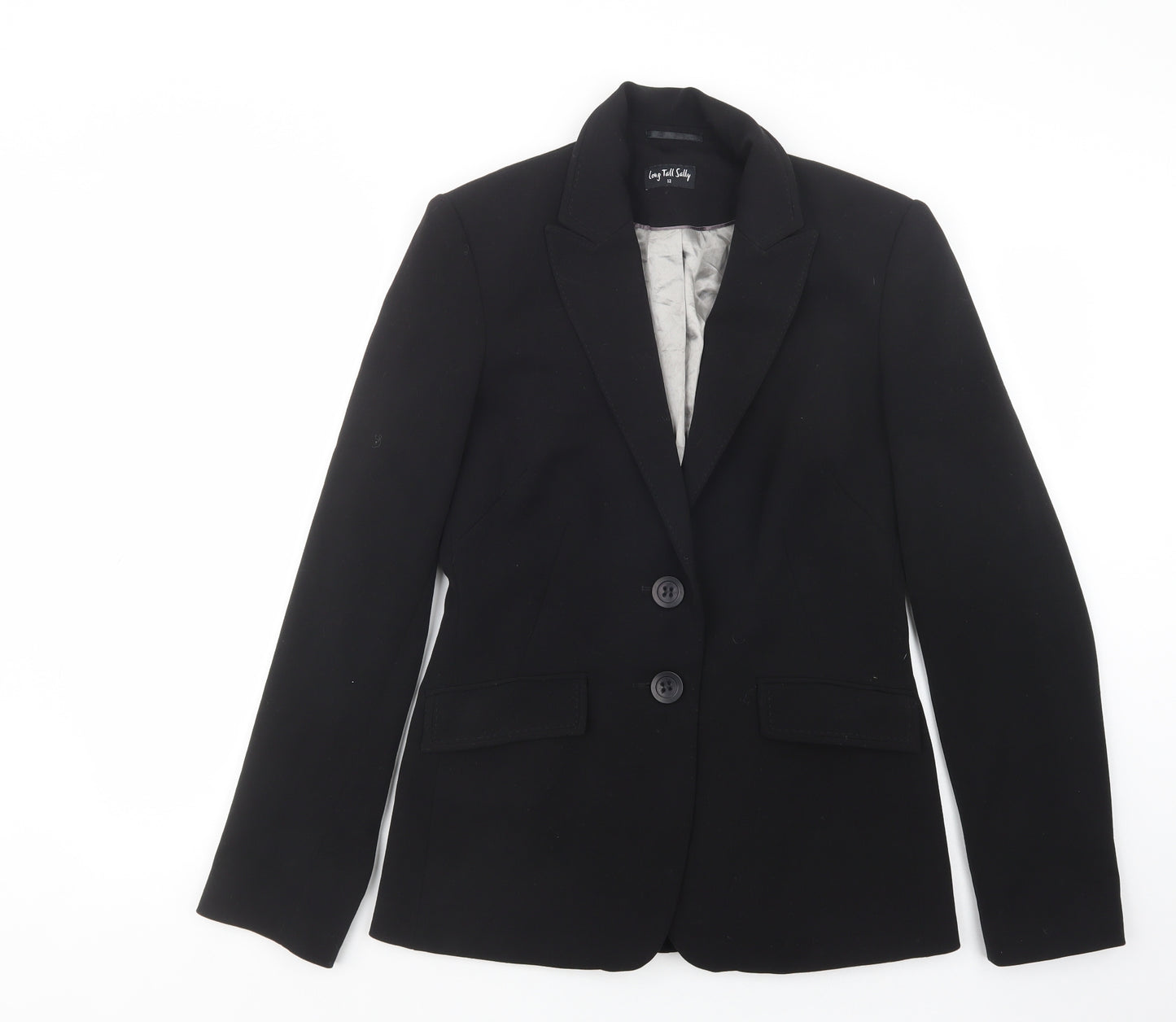Long Tall Sally Womens Black   Jacket Blazer Size 12  Button