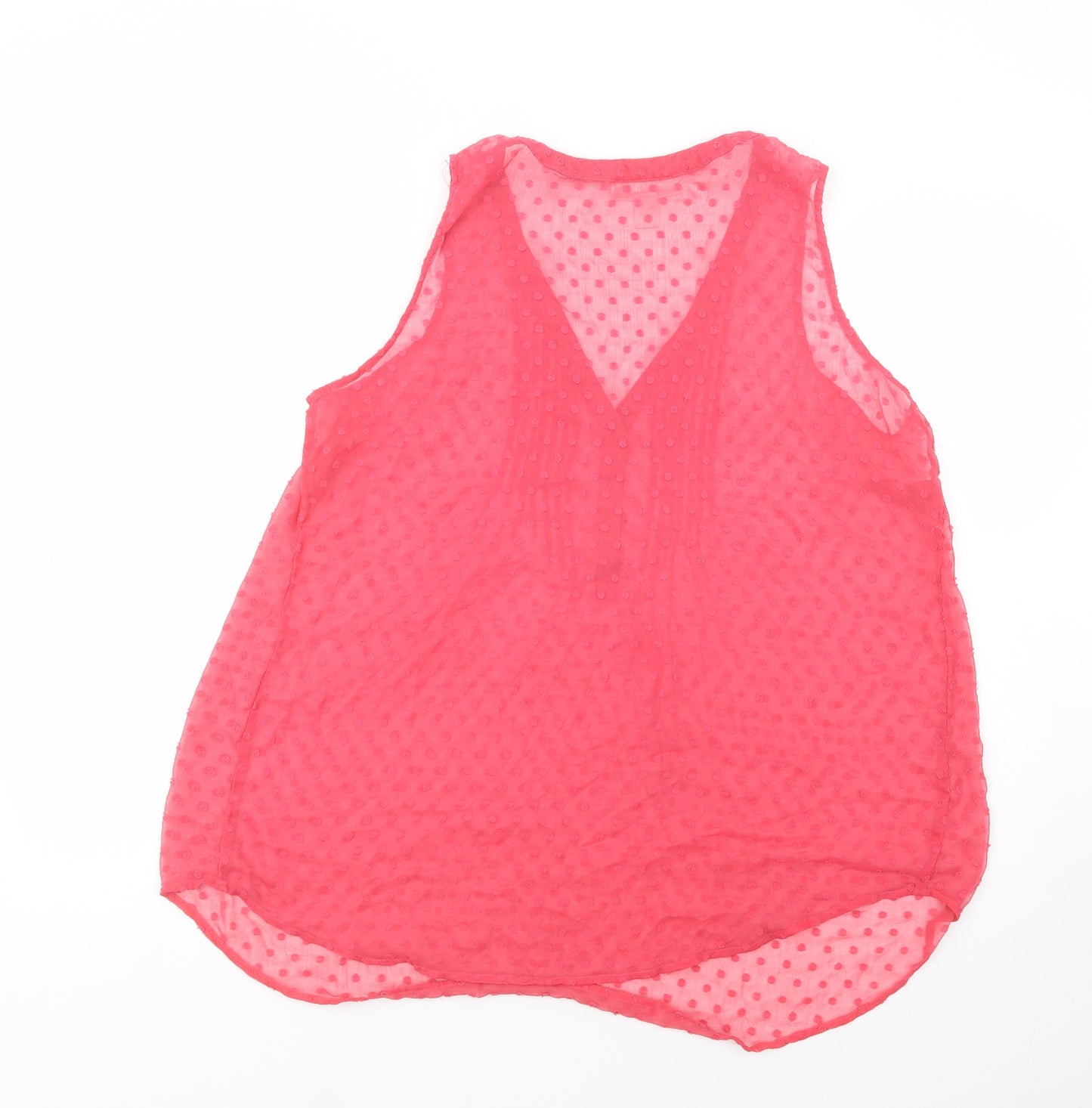 Motherhood Womens Pink  Polyester Basic Blouse Size XL V-Neck - Maternity