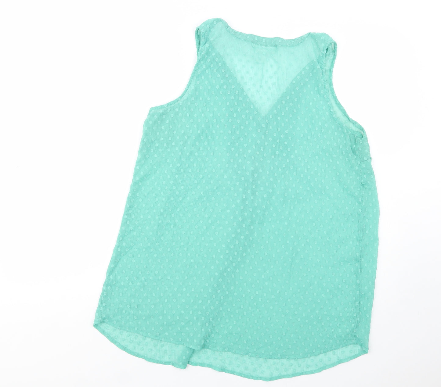 Motherhood Womens Green  Polyester Basic Button-Up Size XL V-Neck - Maternity