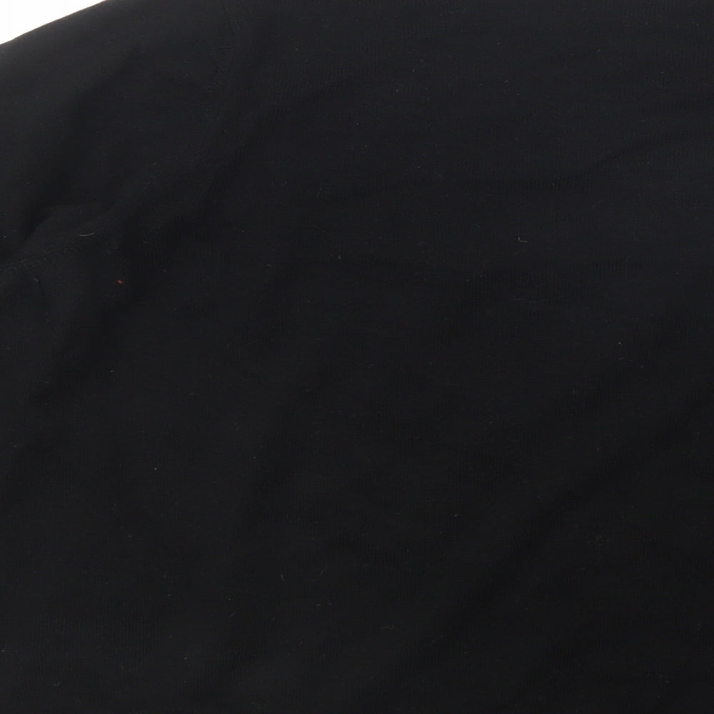 Marks and Spencer Womens Black Crew Neck  Acrylic Pullover Jumper Size XL   - Christmas Jumper