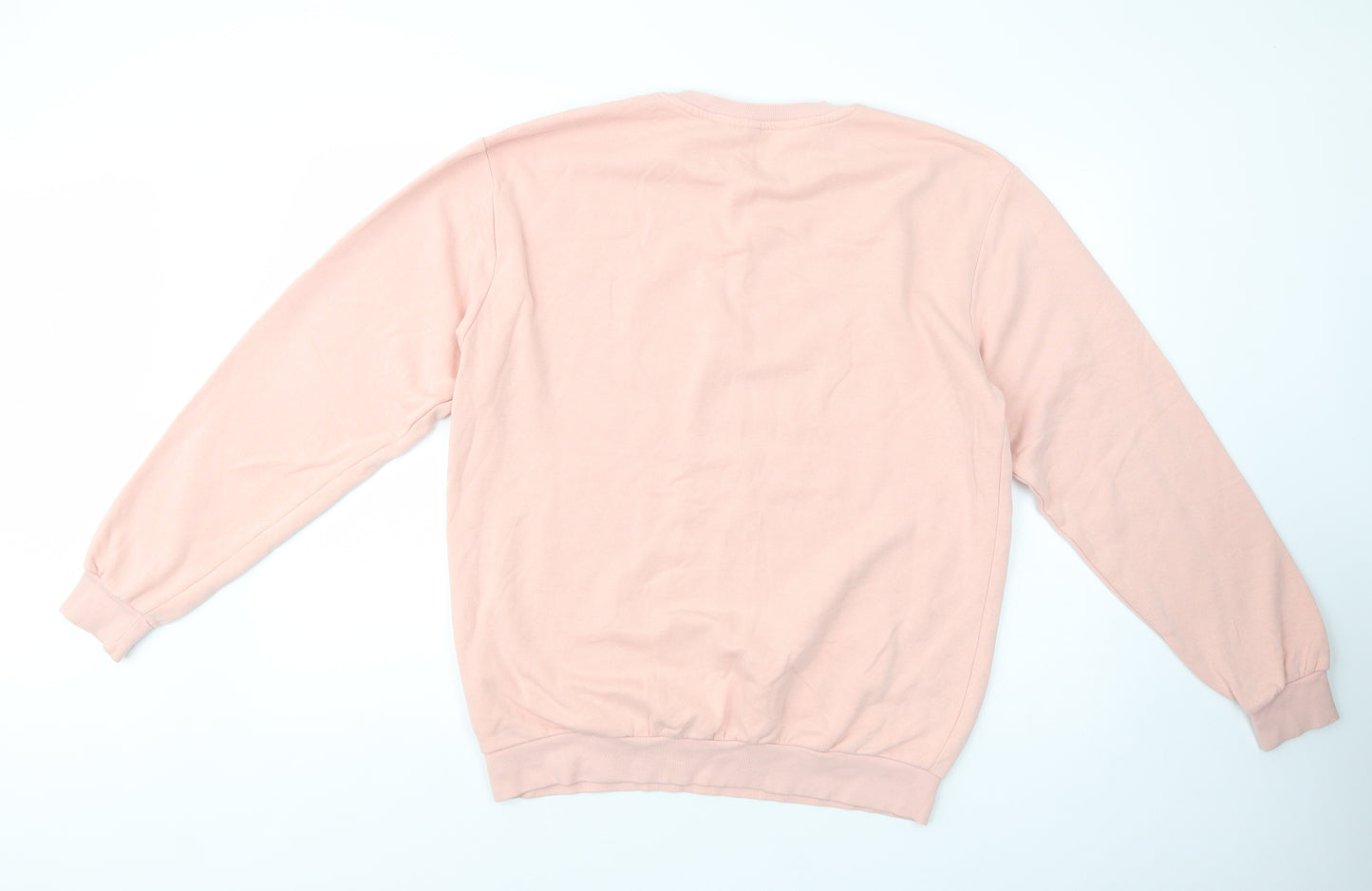 H&M Mens Pink  Cotton Pullover Sweatshirt Size M