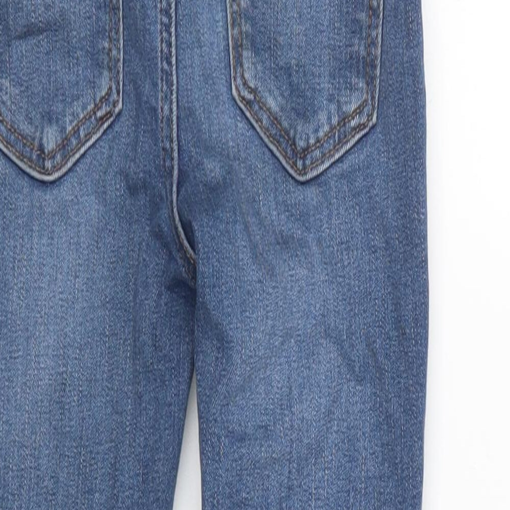 TU Girls Blue  Cotton Skinny Jeans Size 7 Years  Regular Button