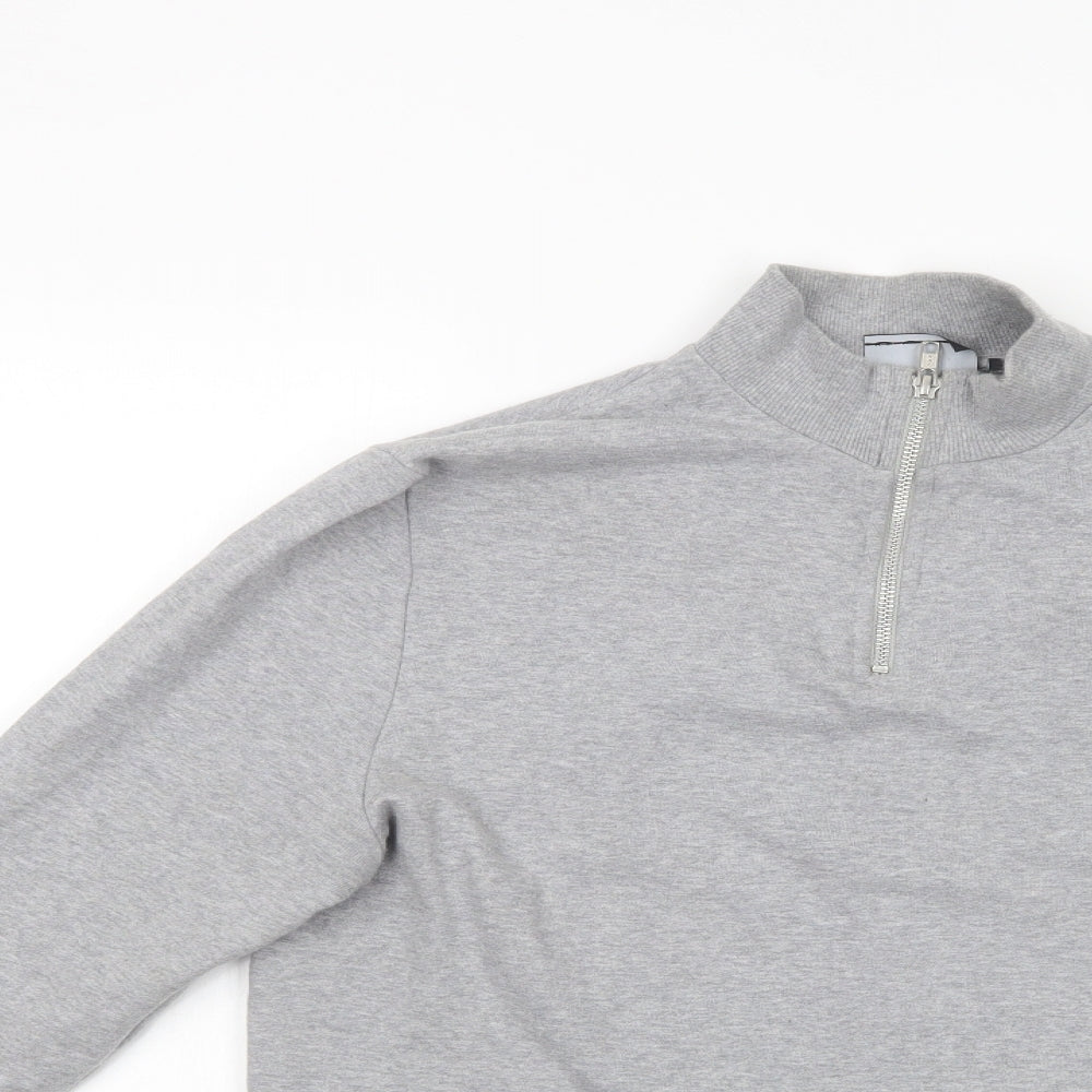 ASOS Mens Grey  Cotton Pullover Sweatshirt Size S