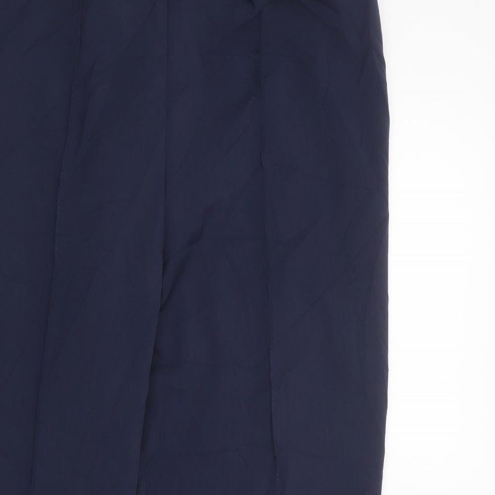BASSINI Womens Blue  Polyester Trousers  Size 12 L30 in Regular