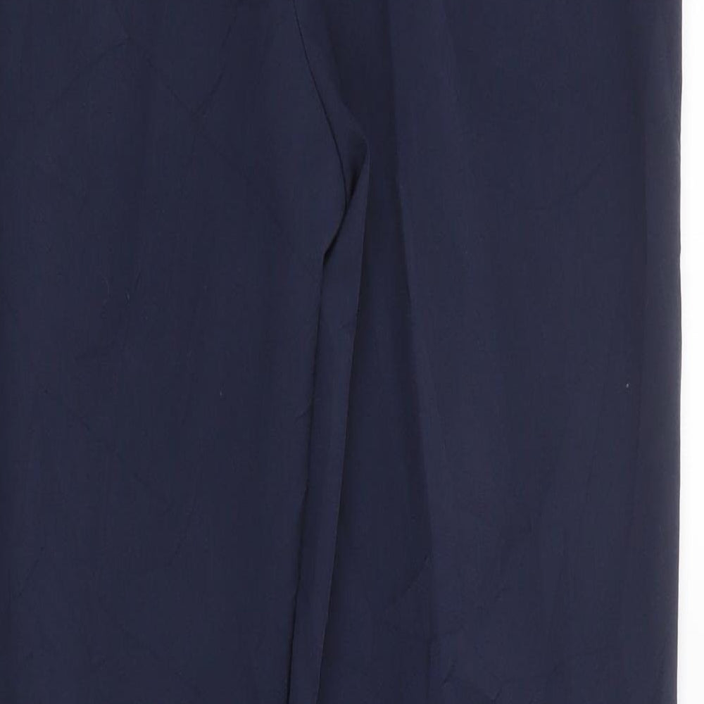 BASSINI Womens Blue  Polyester Trousers  Size 12 L30 in Regular