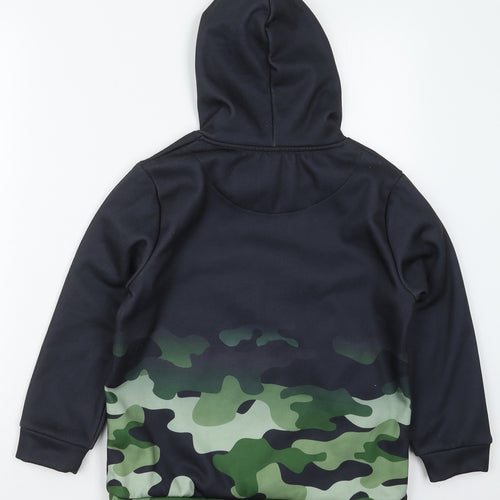 Closure London Boys Black Camouflage Polyester Pullover Hoodie Size 10-11 Years  Pullover