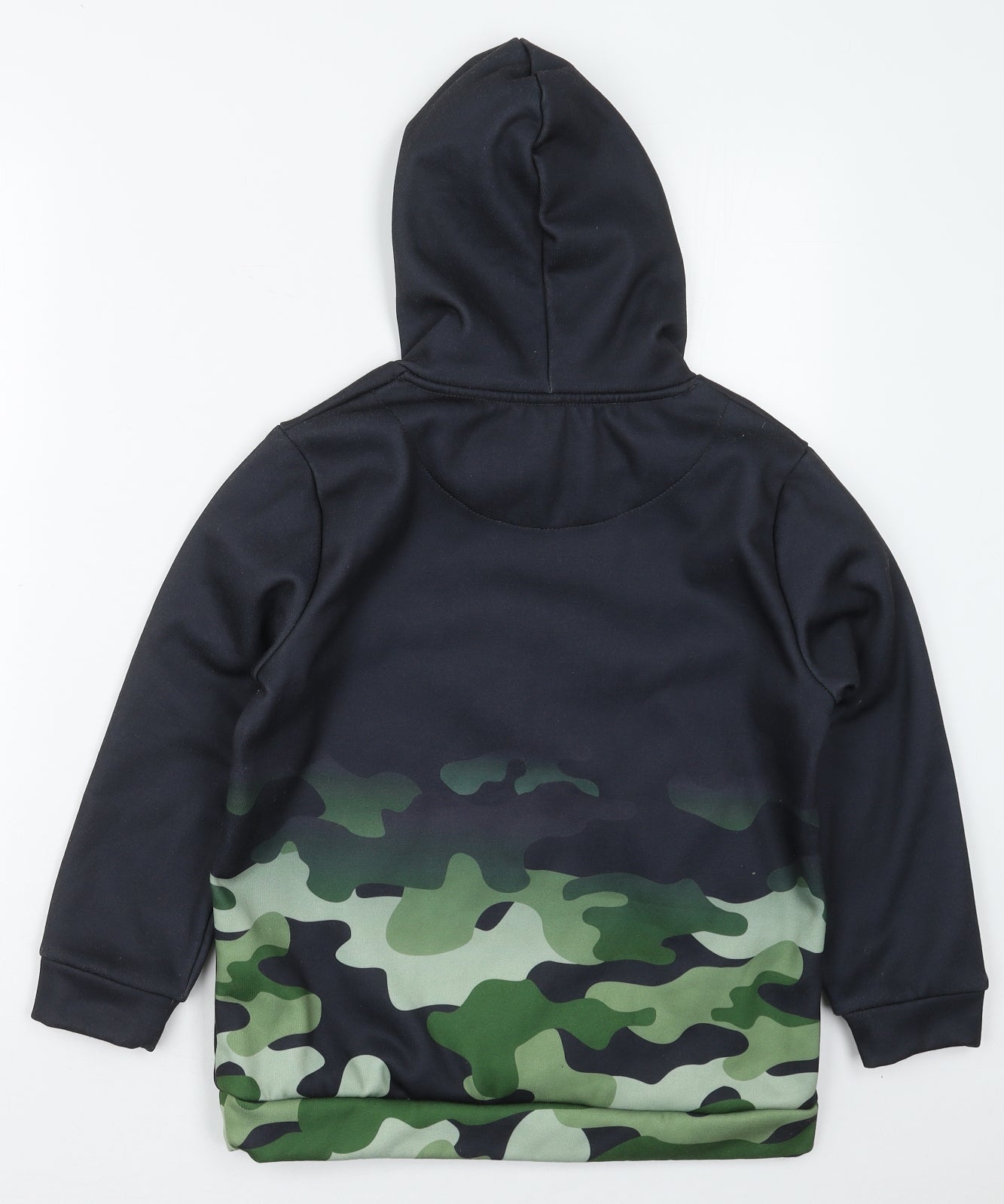 Closure London Boys Black Camouflage Polyester Pullover Hoodie Size 10-11 Years  Pullover