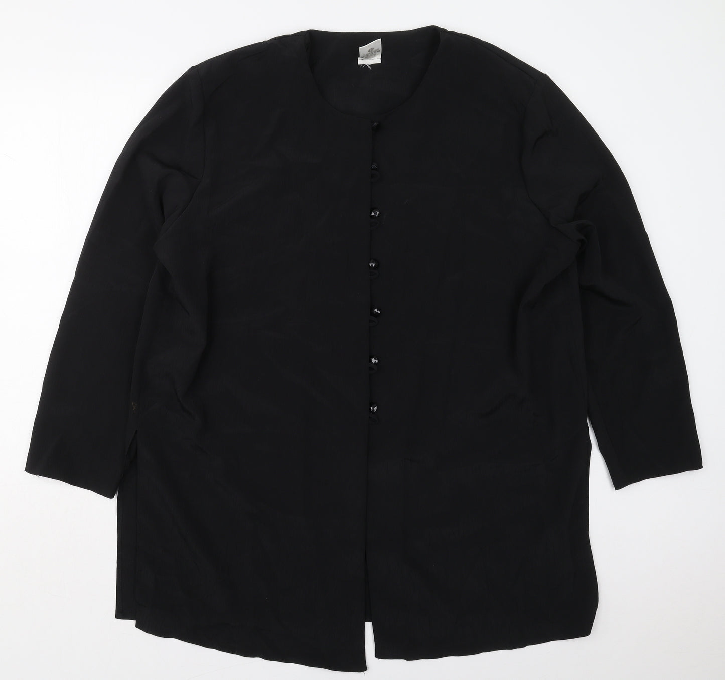 C&A Womens Black   Jacket  Size 20  Button