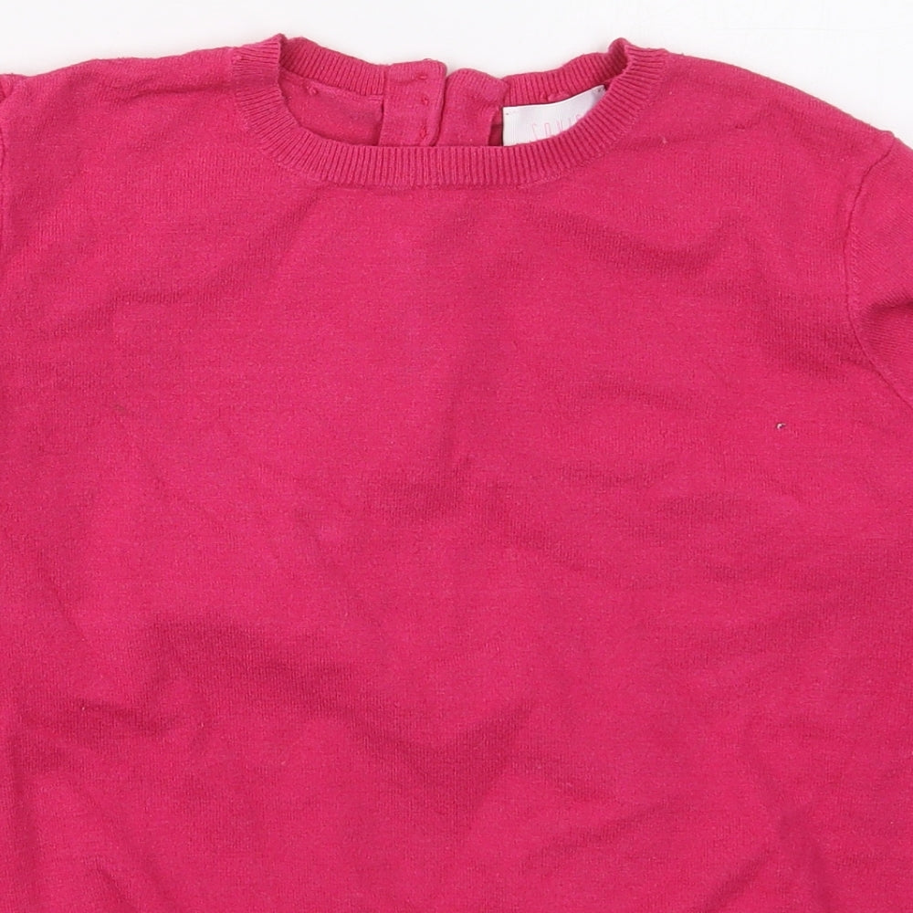 Savoir Womens Pink Crew Neck  Viscose Pullover Jumper Size M