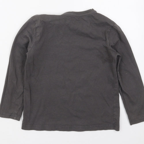 Primark Girls Grey  Cotton Basic T-Shirt Size 7-8 Years Crew Neck Pullover - Make Today The Coolest Day Ever