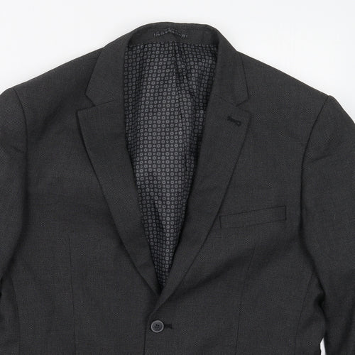 NEXT Mens Grey  Polyester Jacket Suit Jacket Size 40