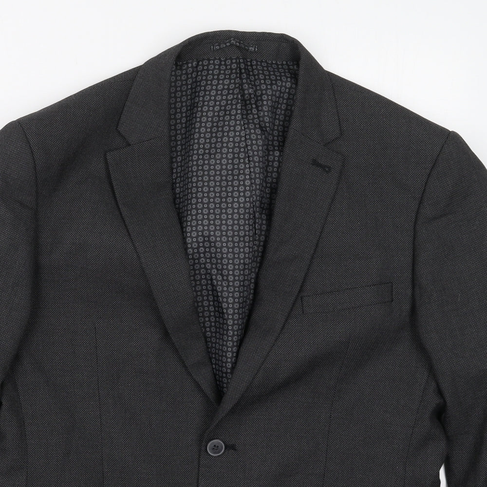 NEXT Mens Grey  Polyester Jacket Suit Jacket Size 40
