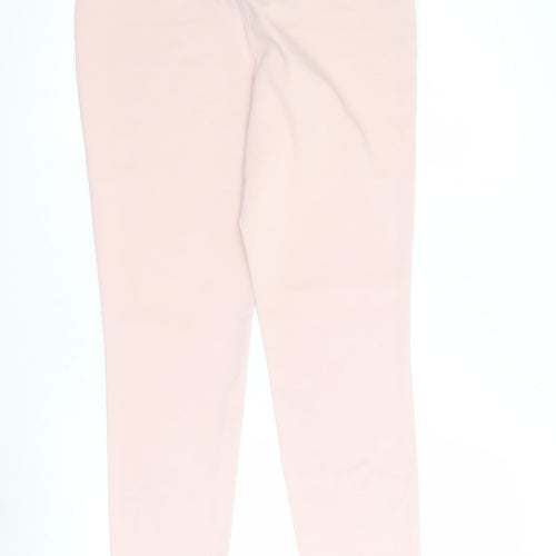Ivanka Trump Womens Pink  Cotton Cropped Trousers Size 8 L27 in Regular Zip