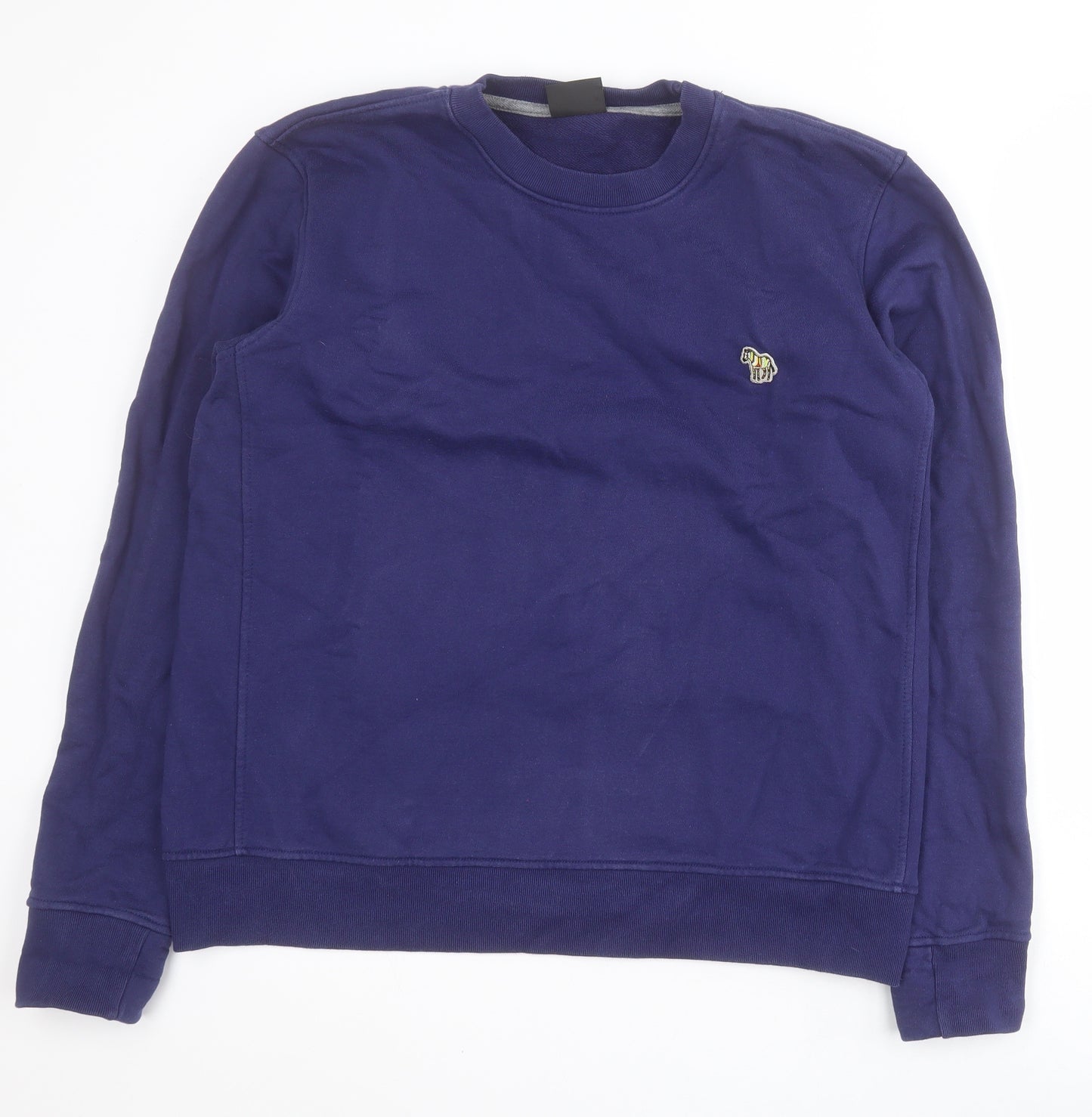 Paul Smith Mens Blue  Cotton Pullover Sweatshirt Size XL