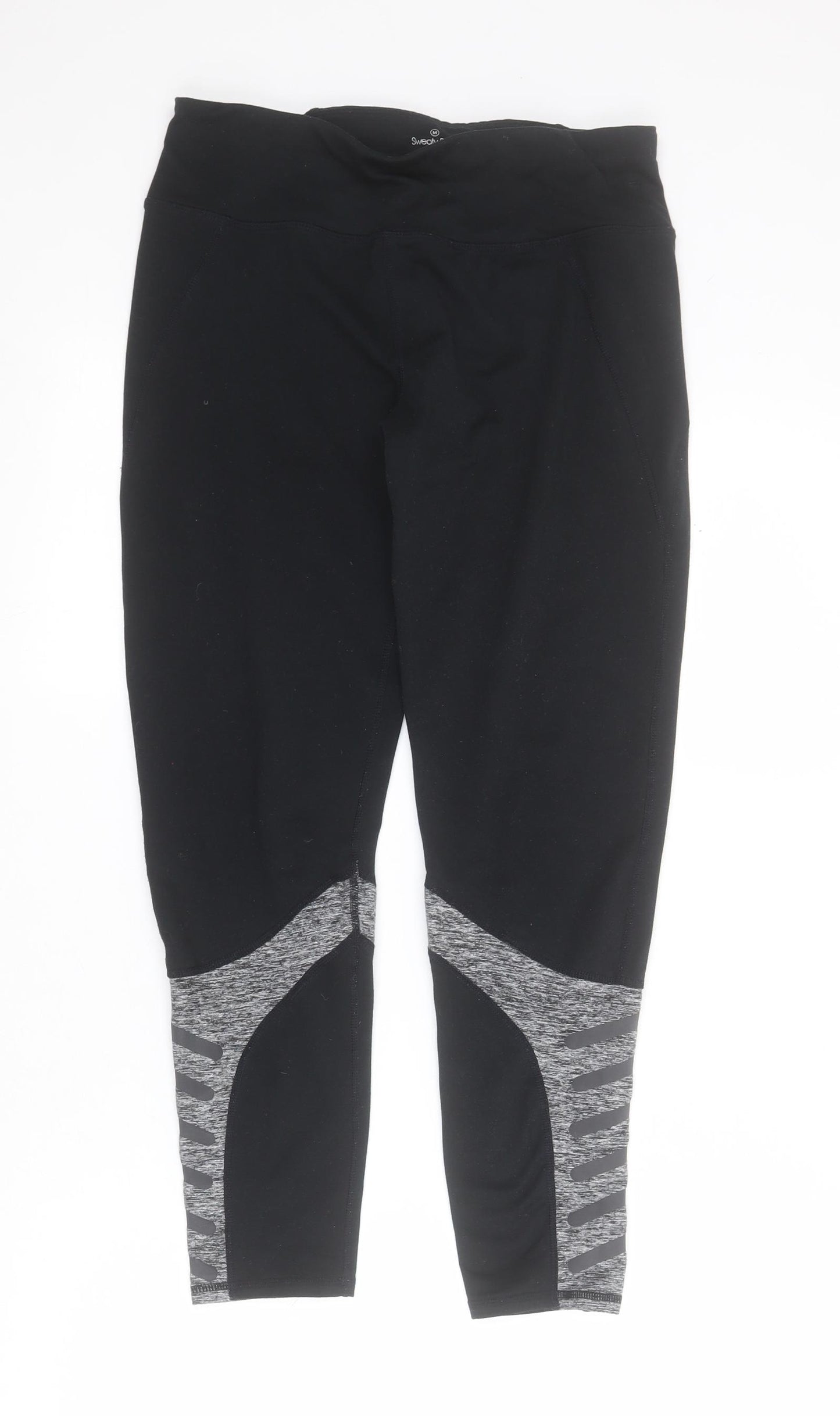 Sweaty Betty Womens Black  Polyester Capri Leggings Size M L24 in Regular Pullover