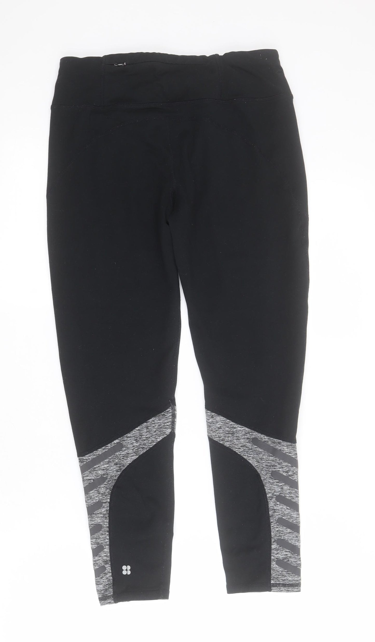 Sweaty Betty Womens Black  Polyester Capri Leggings Size M L24 in Regular Pullover