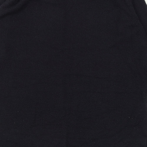Joie De Vivre Womens Blue Crew Neck  Acrylic Pullover Jumper Size M