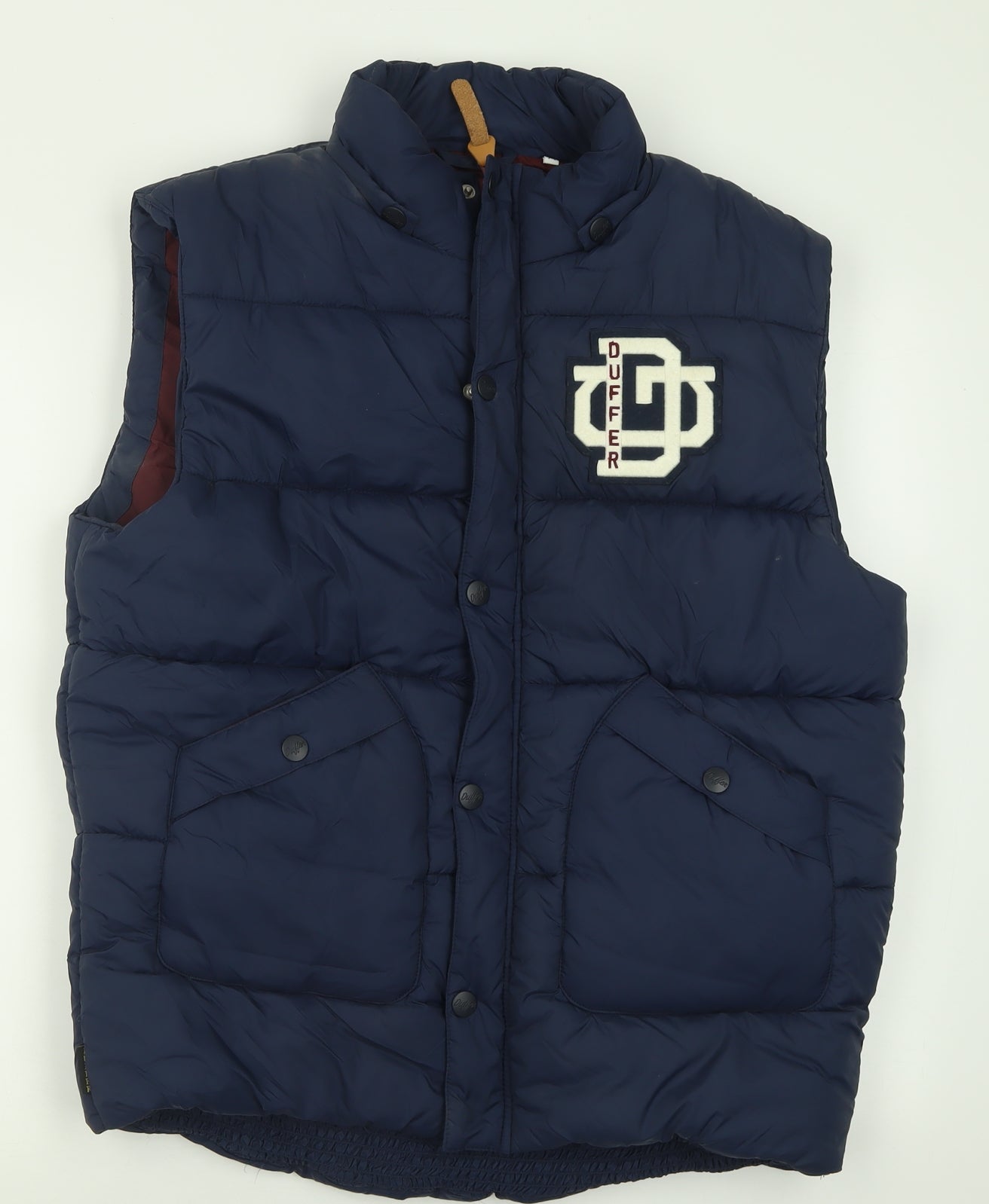 The Duffer of St. George Mens Blue   Gilet Jacket Size M  Zip