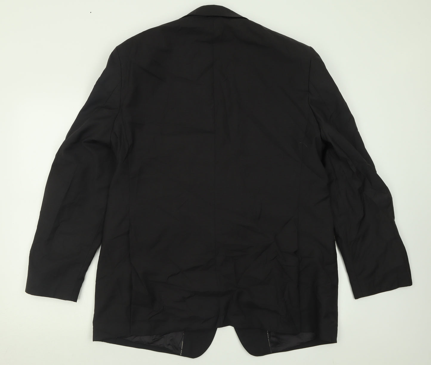 Autograph Mens Black  Wool Jacket Suit Size 44