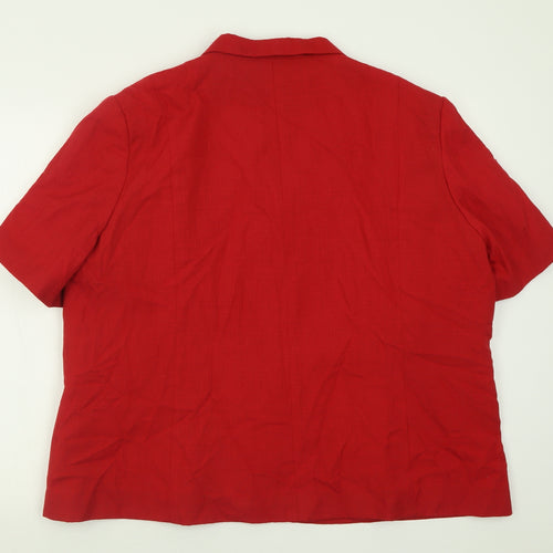 Bonmarché Womens Red   Jacket Blazer Size 2  Button