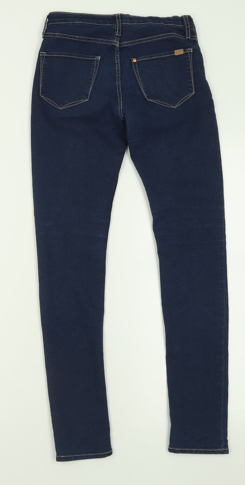 H&M Girls Blue  Cotton Skinny Jeans Size 10-11 Years  Regular Button