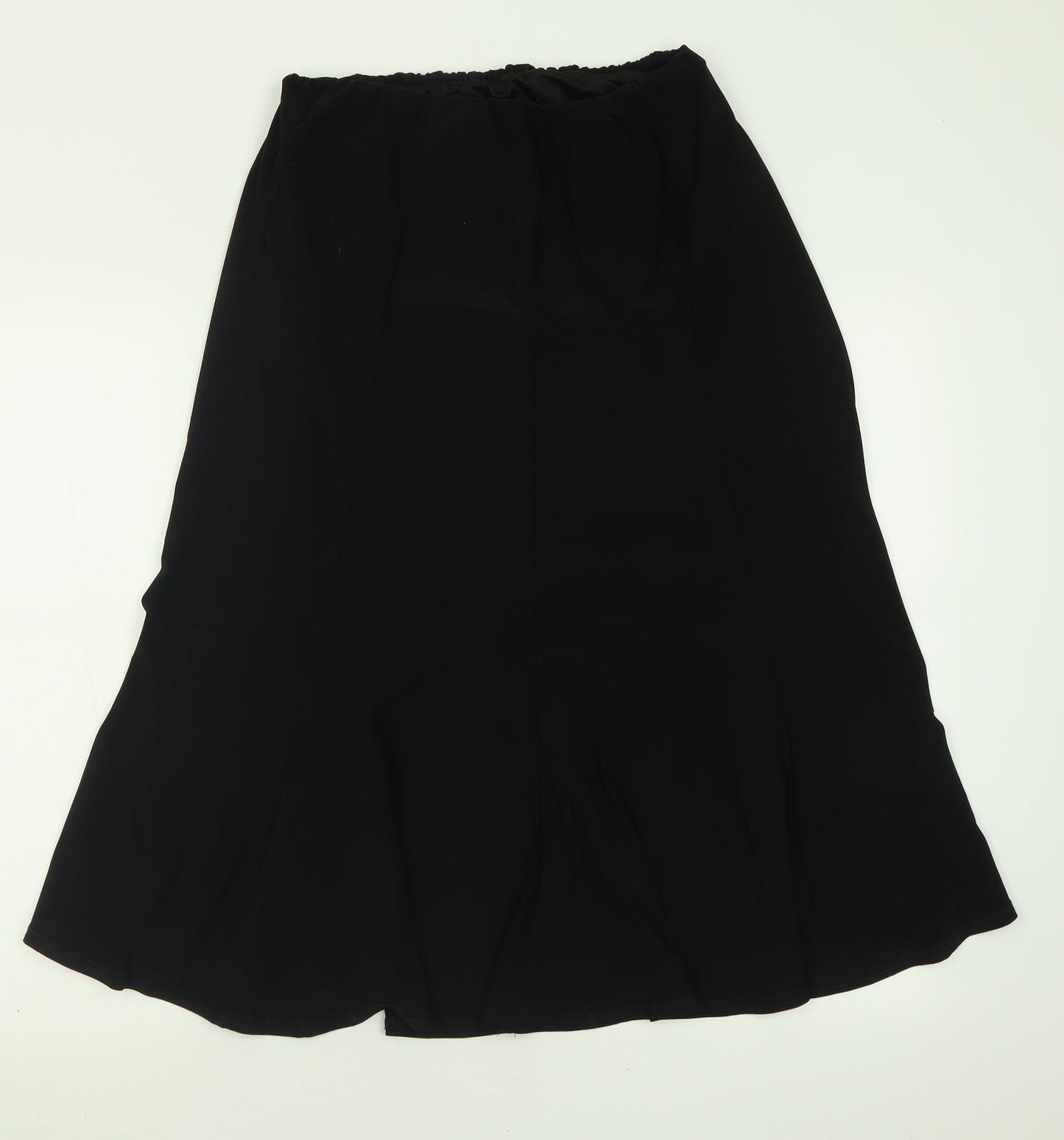 Saloos Womens Black  Polyester A-Line Skirt Size S