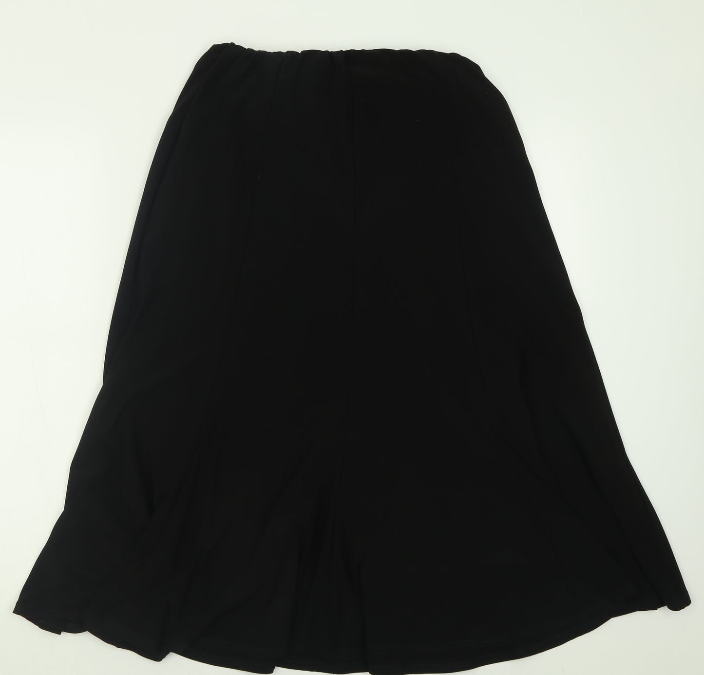Saloos Womens Black  Polyester A-Line Skirt Size S