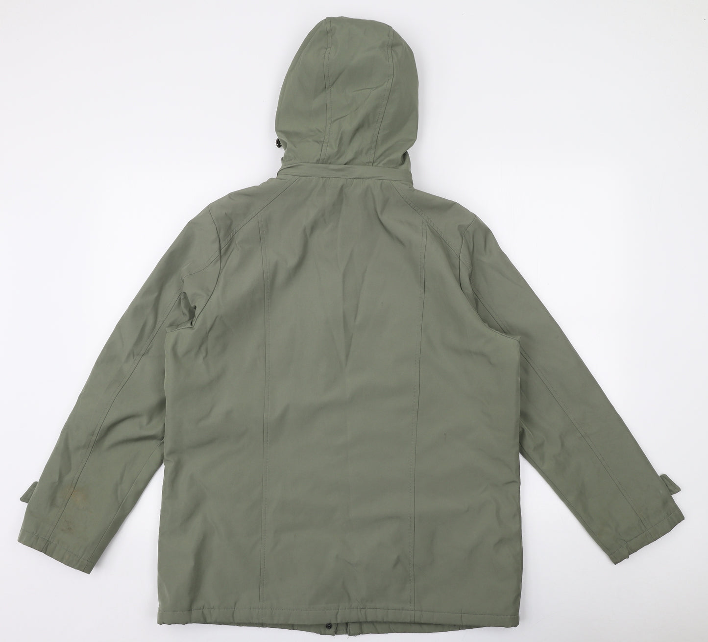 BM Womens Green   Parka Coat Size S  Zip