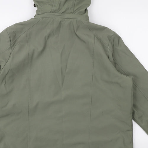 BM Womens Green   Parka Coat Size S  Zip