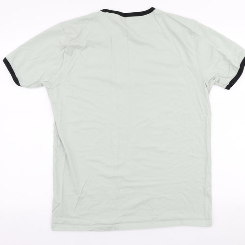 NEXT Mens Green  Cotton  T-Shirt Size L Round Neck  - Venice beach
