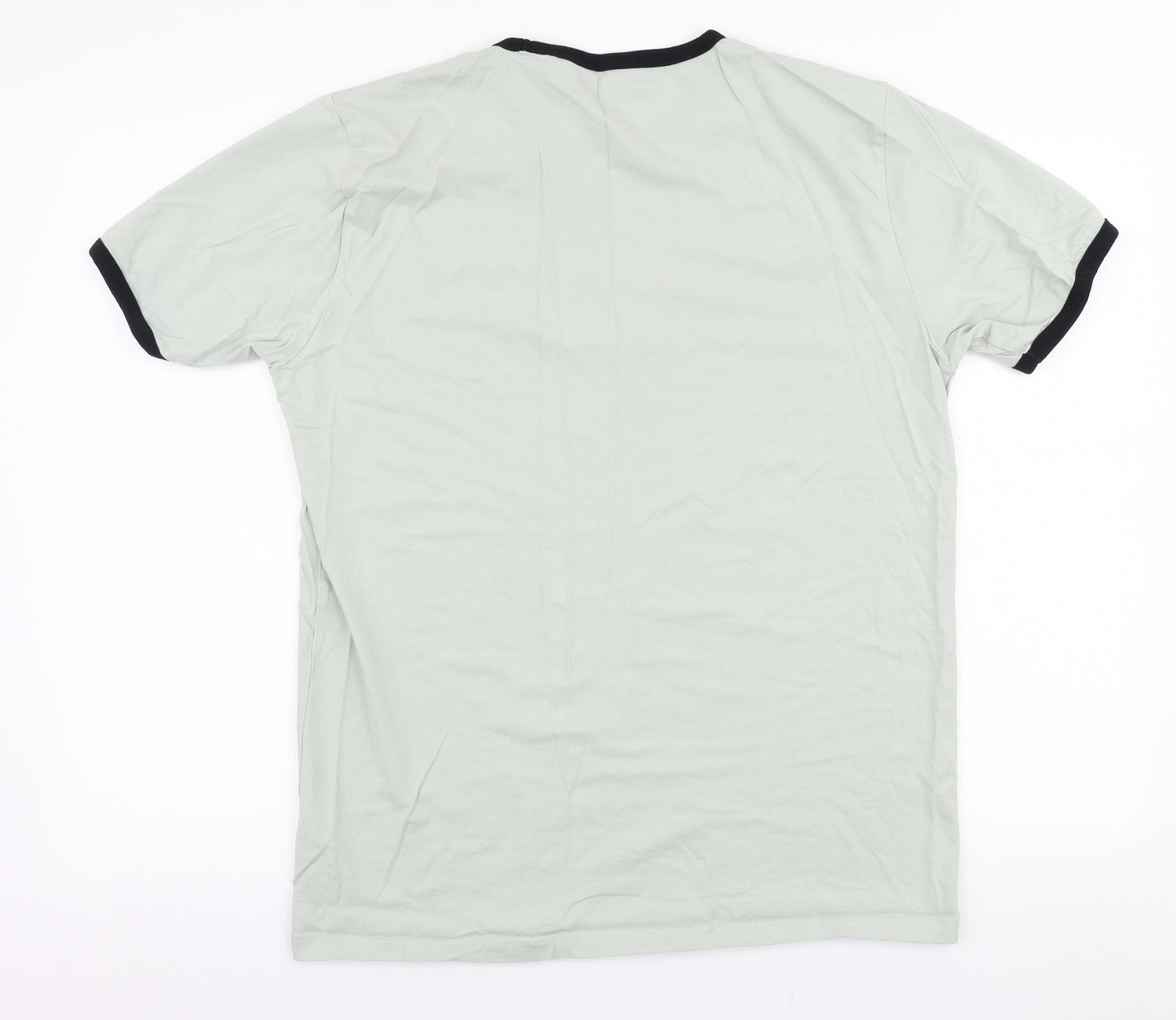 NEXT Mens Green  Cotton  T-Shirt Size L Round Neck  - Venice beach