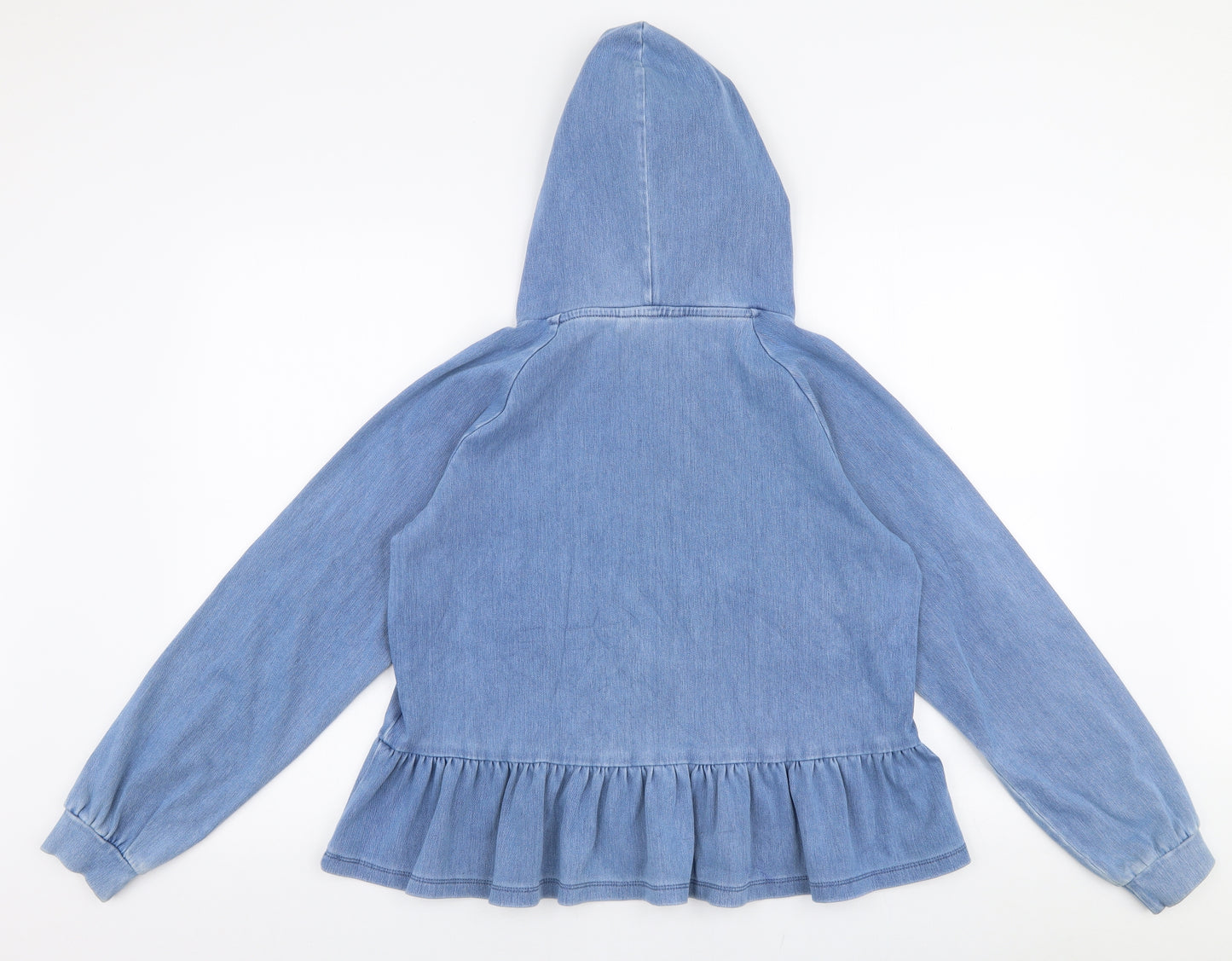 NEXT Womens Blue  Cotton Pullover Hoodie Size XS  Pullover