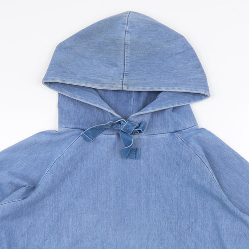 NEXT Womens Blue  Cotton Pullover Hoodie Size XS  Pullover