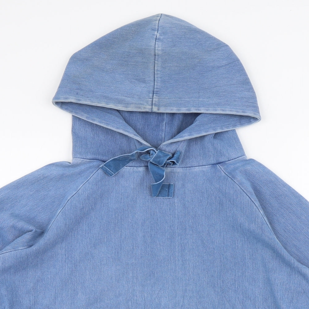 NEXT Womens Blue  Cotton Pullover Hoodie Size XS  Pullover