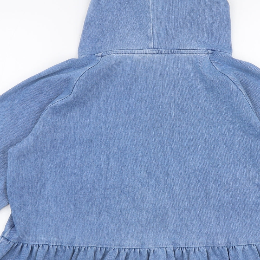 NEXT Womens Blue  Cotton Pullover Hoodie Size XS  Pullover