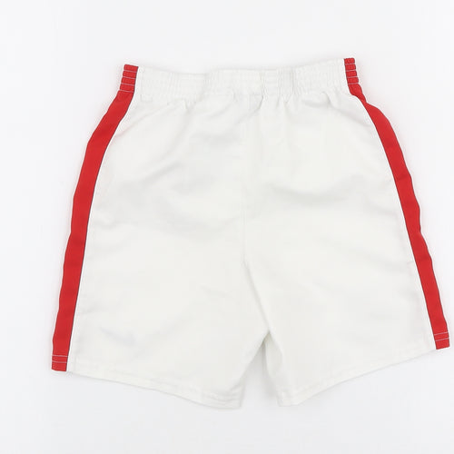 Nike Boys White  Polyester Jogger Trousers Size 18-24 Months  Drawstring - Shorts Manchester united