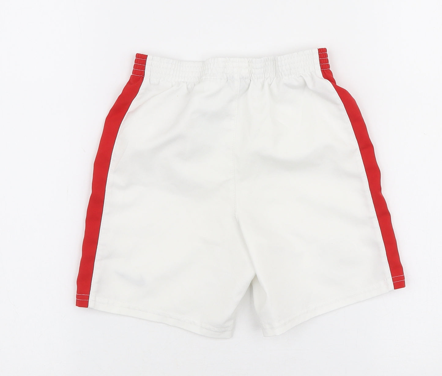 Nike Boys White  Polyester Jogger Trousers Size 18-24 Months  Drawstring - Shorts Manchester united