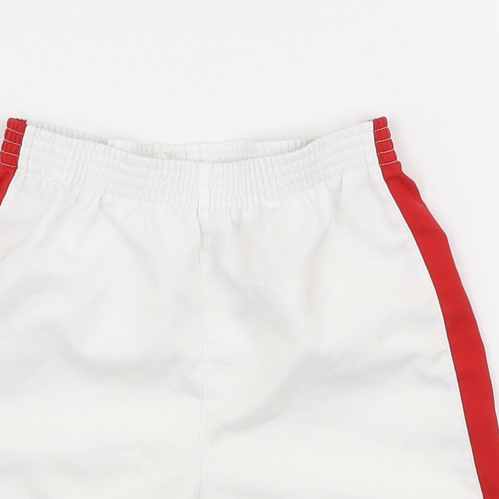 Nike Boys White  Polyester Jogger Trousers Size 18-24 Months  Drawstring - Shorts Manchester united