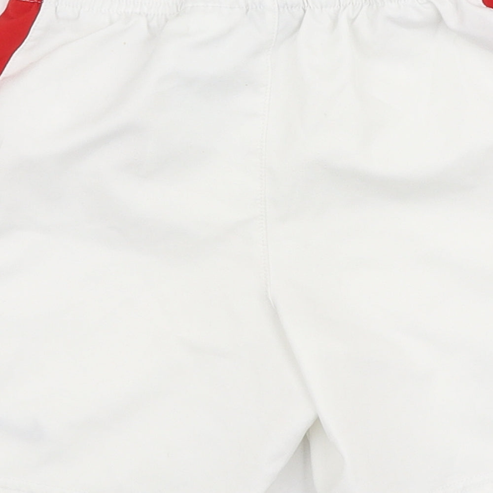 Nike Boys White  Polyester Jogger Trousers Size 18-24 Months  Drawstring - Shorts Manchester united