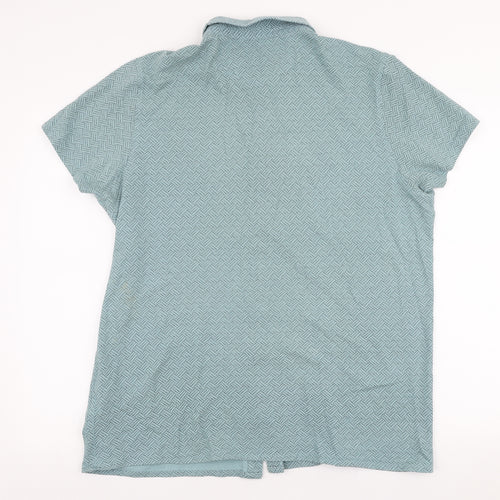 Matalan Mens Blue  Cotton  Button-Up Size XL Collared Button