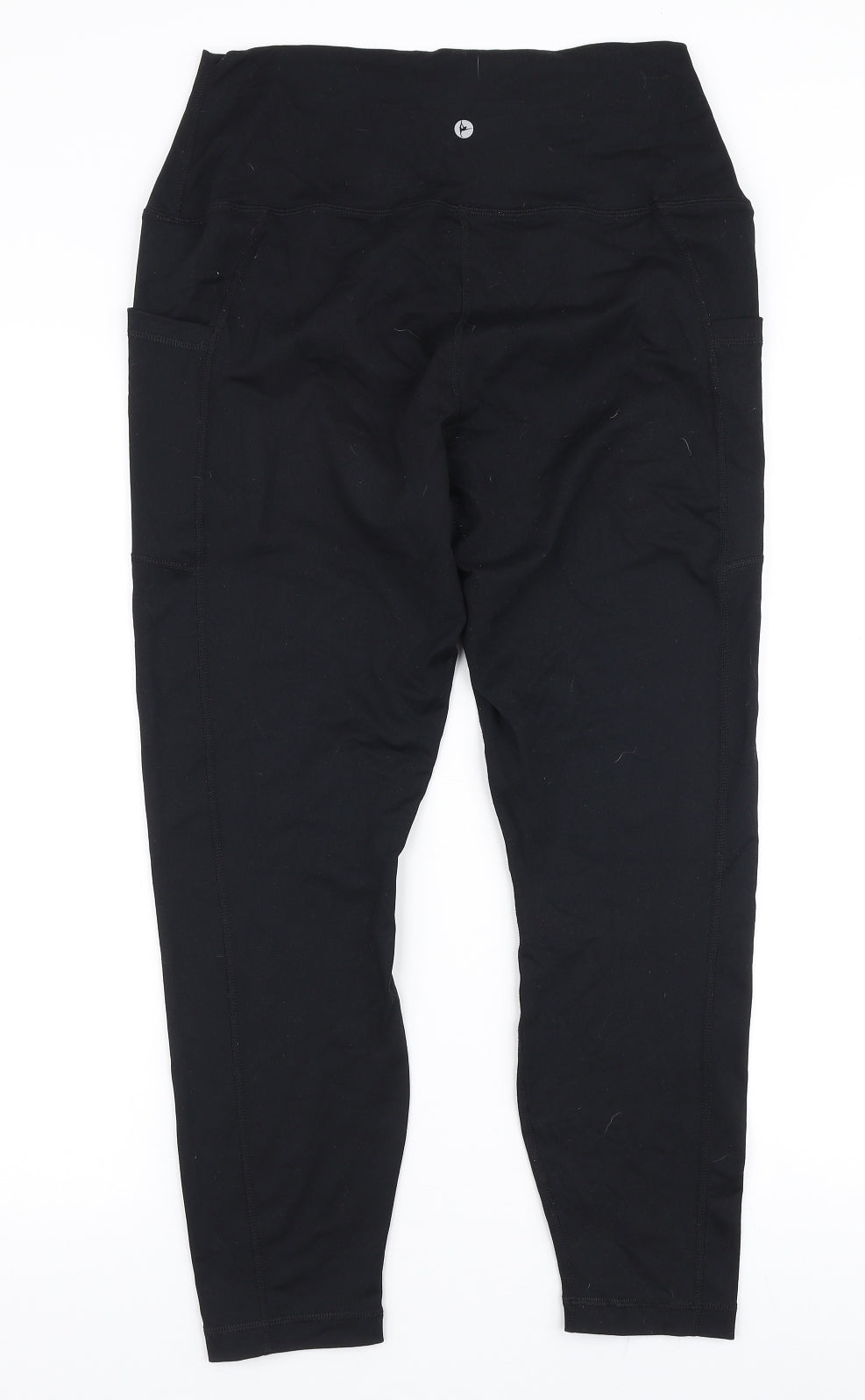 Reflex Womens Black  Nylon Capri Leggings Size XL L25 in Slim Pullover