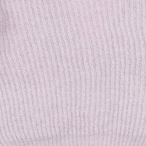 Primark Womens Purple V-Neck  Acrylic Cardigan Jumper Size 2XS