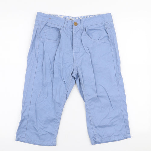 Cedar Wood State Mens Blue  Cotton Chino Shorts Size 28 in L14 in Regular Zip
