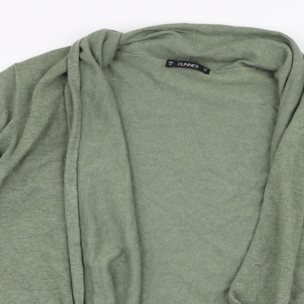 Dunnes Stores Womens Green V-Neck  Viscose Cardigan Jumper Size M