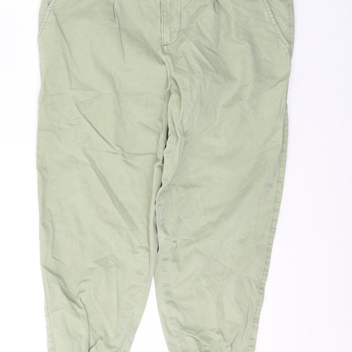 F&F Womens Green  Cotton Skinny Jeans Size 10 L24.5 in Regular Button