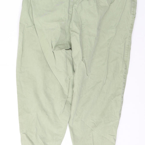 F&F Womens Green  Cotton Skinny Jeans Size 10 L24.5 in Regular Button
