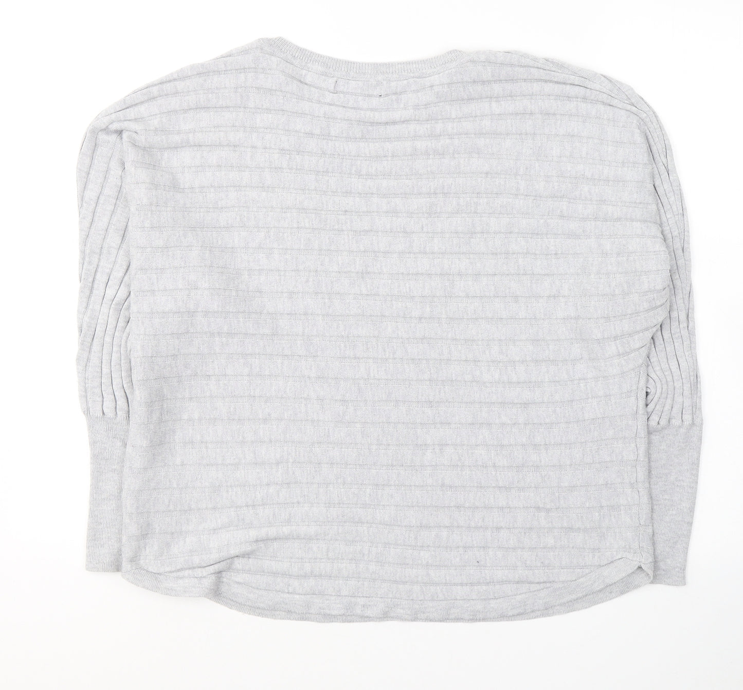 Dunnes Stores Womens Grey Round Neck  Polyester Pullover Jumper Size L