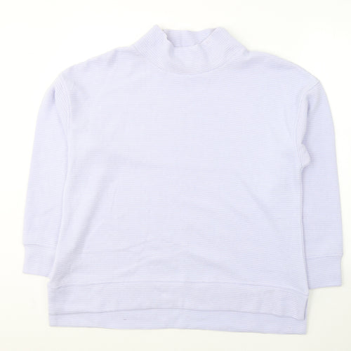 Dunnes Stores Womens Purple High Neck  Polyester Pullover Jumper Size L