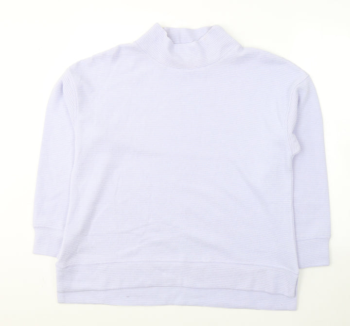 Dunnes Stores Womens Purple High Neck  Polyester Pullover Jumper Size L